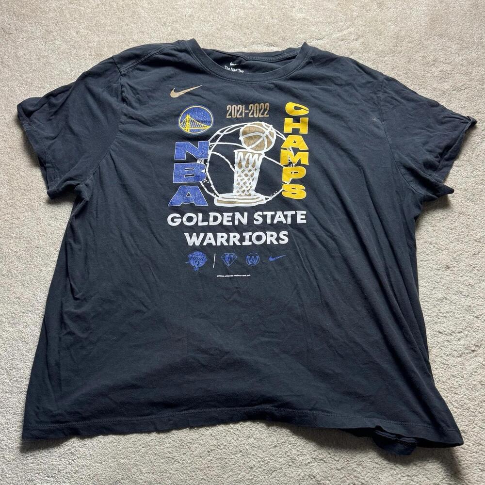 The Tee T Shirt Golden State Warriors Championship Mens Black